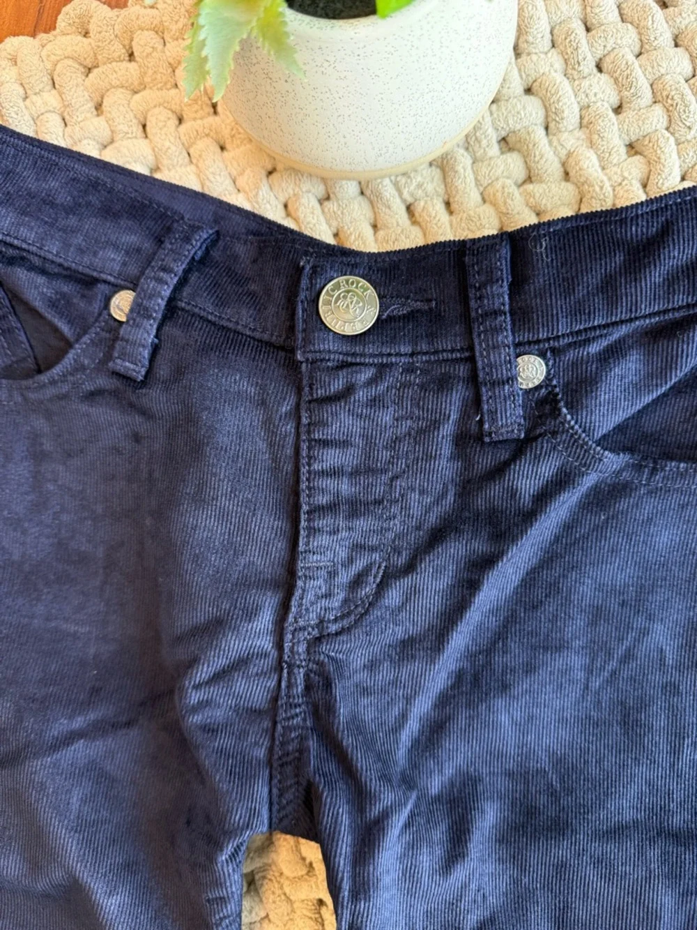 Rock and Republic | Women’s Berlin Corduroy Pants in Navy Blue | 6